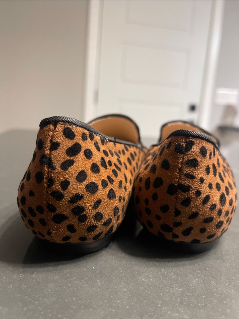 Isaac Mizrahi Leopard Print Suede Loafers - Brown/Black - Picture 6 of 11